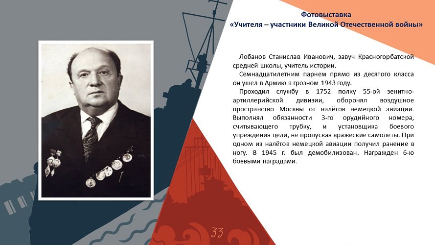 «Учителя - участники Великой Отечественной войны»
